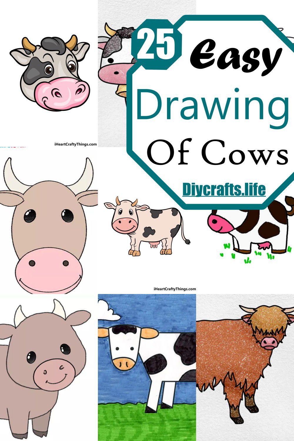 Cow Simple Drawing